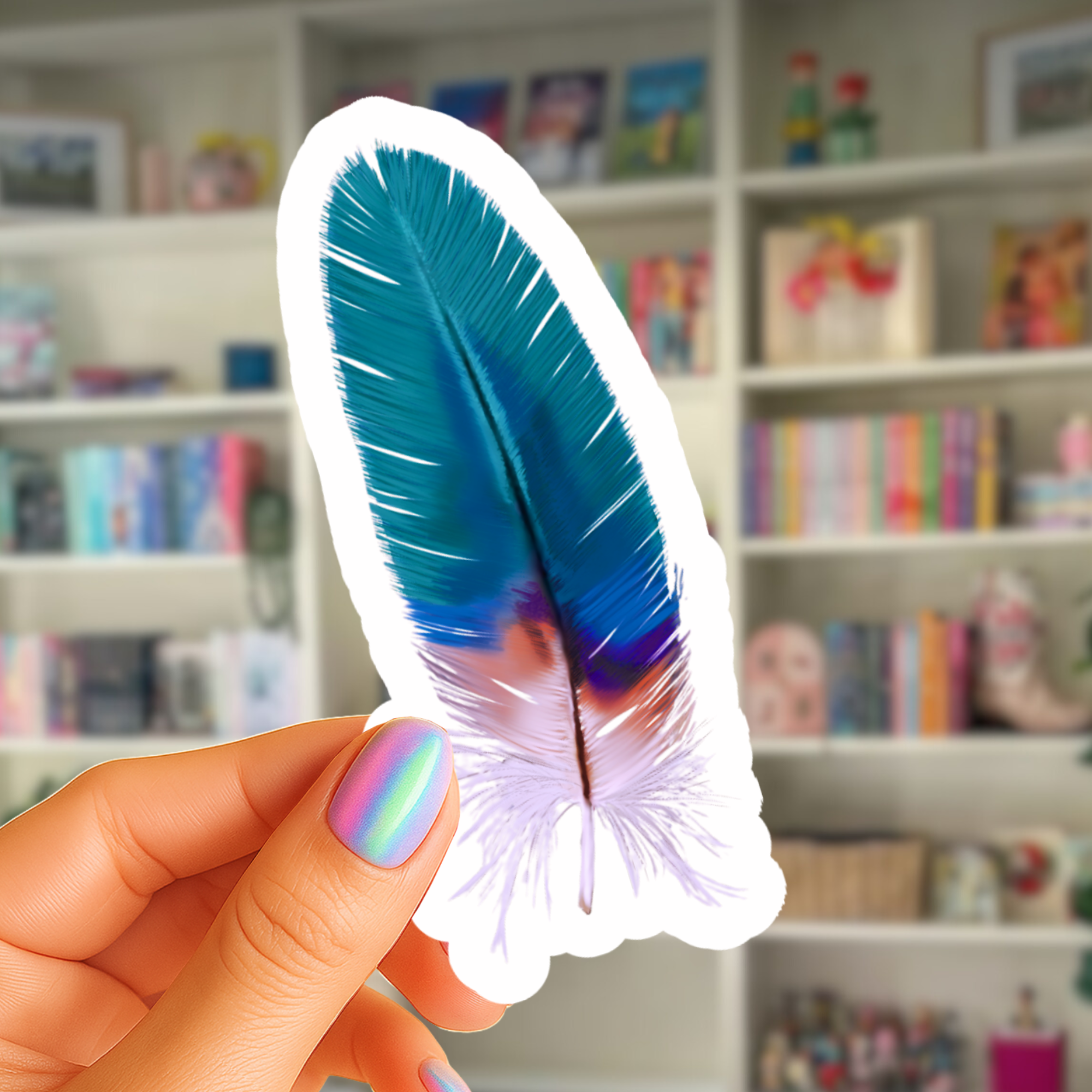 Waterproof Blue Jay Sticker - Waterproof Vinyl Sticker - Original Art Decal