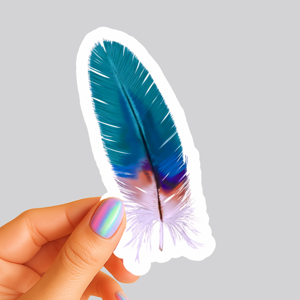 Waterproof Blue Jay Sticker - Waterproof Vinyl Sticker - Original Art Decal
