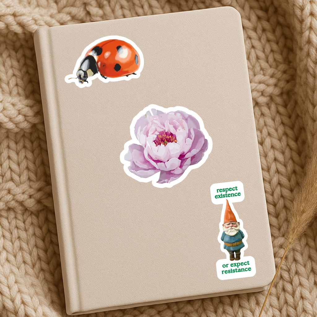 Lucky Ladybug Sticker - Waterproof Vinyl Sticker - Original Art Decal