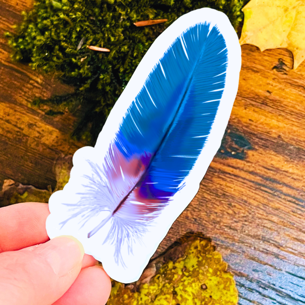 Waterproof Blue Jay Sticker