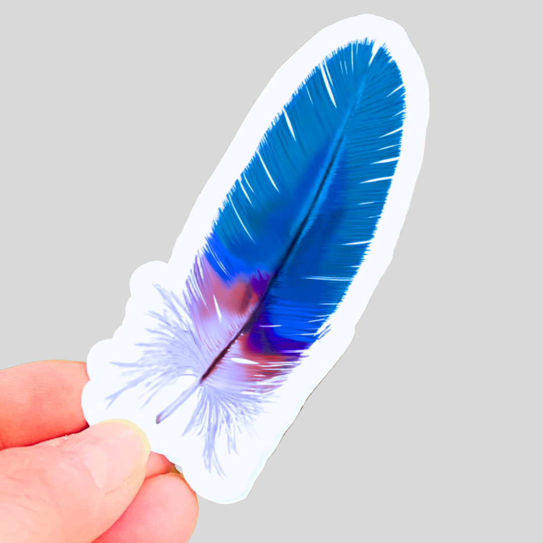 Waterproof Blue Jay Sticker