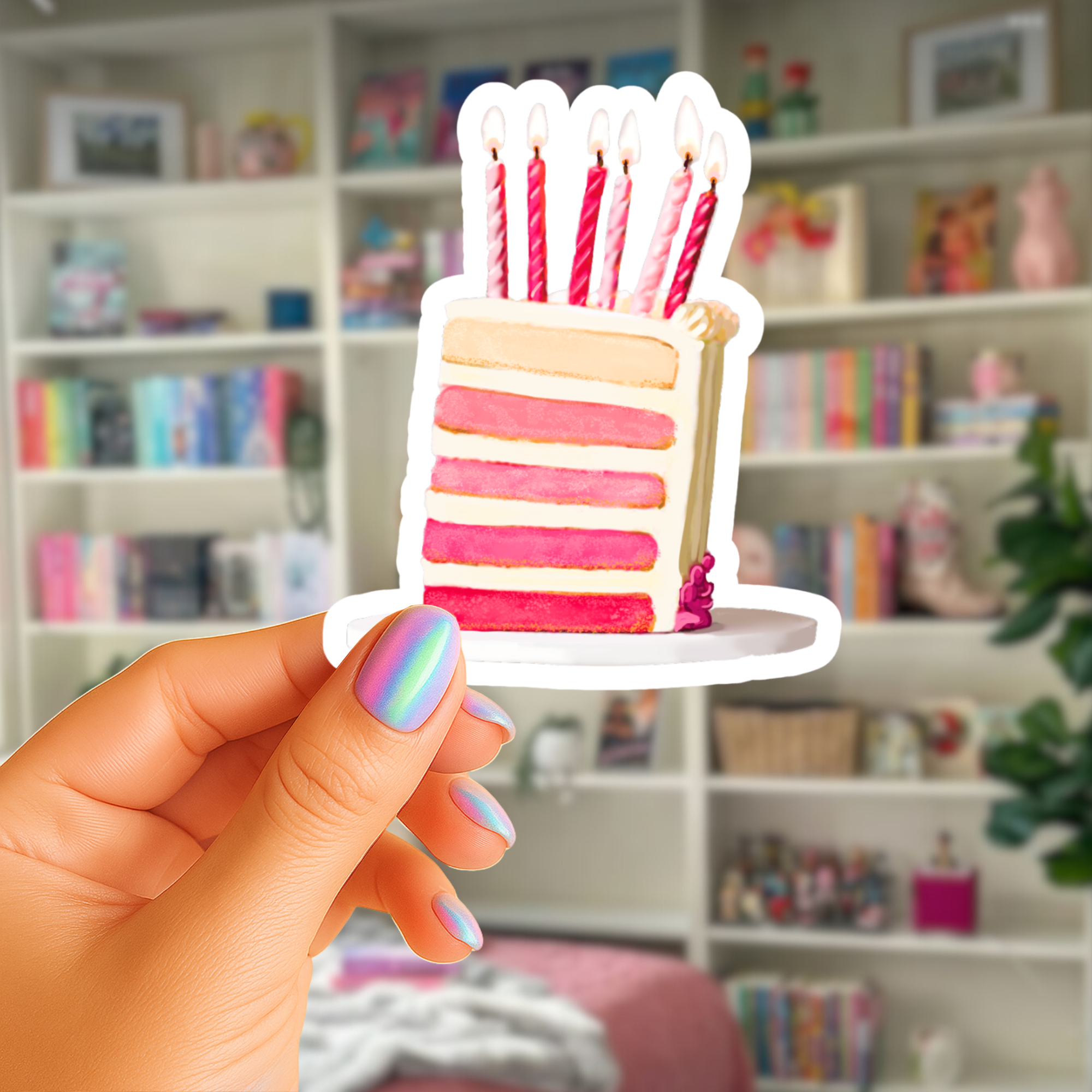Piece of Cake  - Waterproof Vinyl Sticker - Original Art Decal