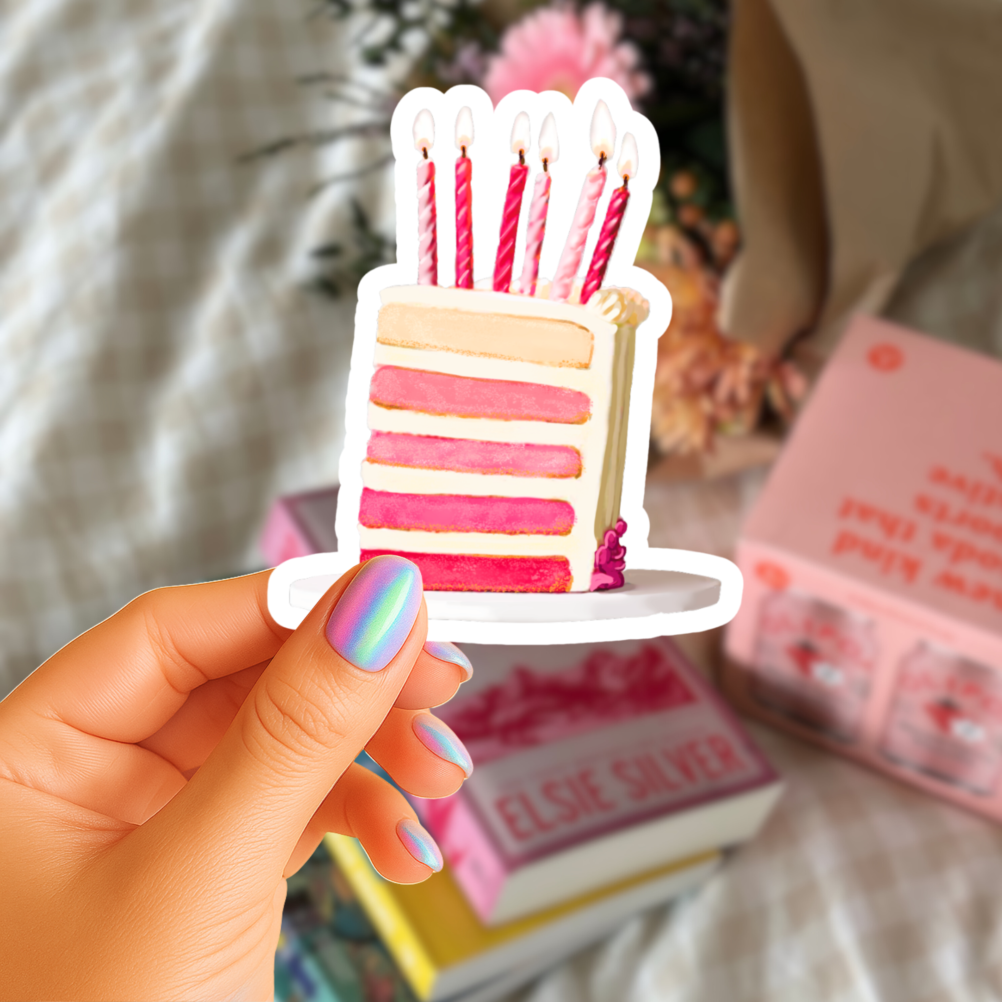 Piece of Cake  - Waterproof Vinyl Sticker - Original Art Decal