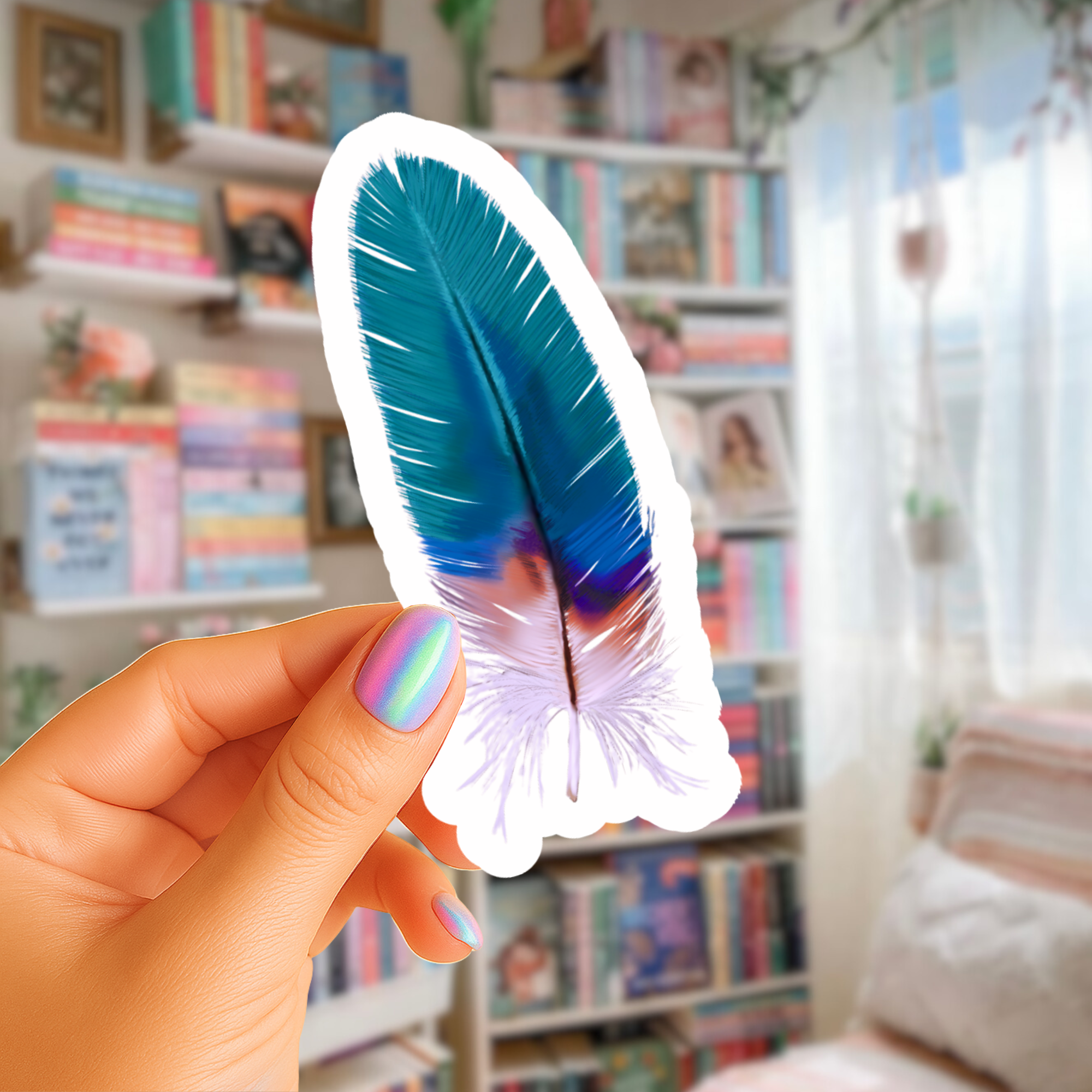 Waterproof Blue Jay Sticker - Waterproof Vinyl Sticker - Original Art Decal