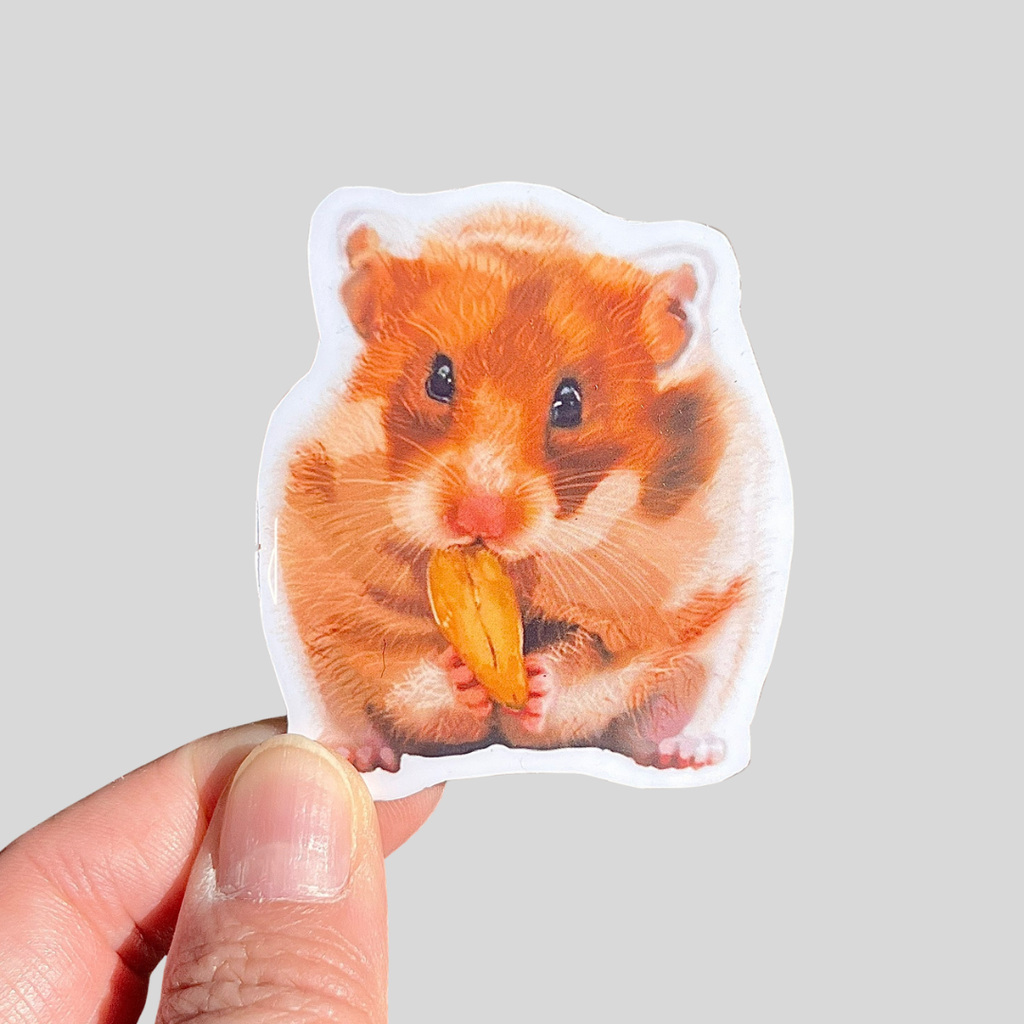 Hamster Nibbling Sticker