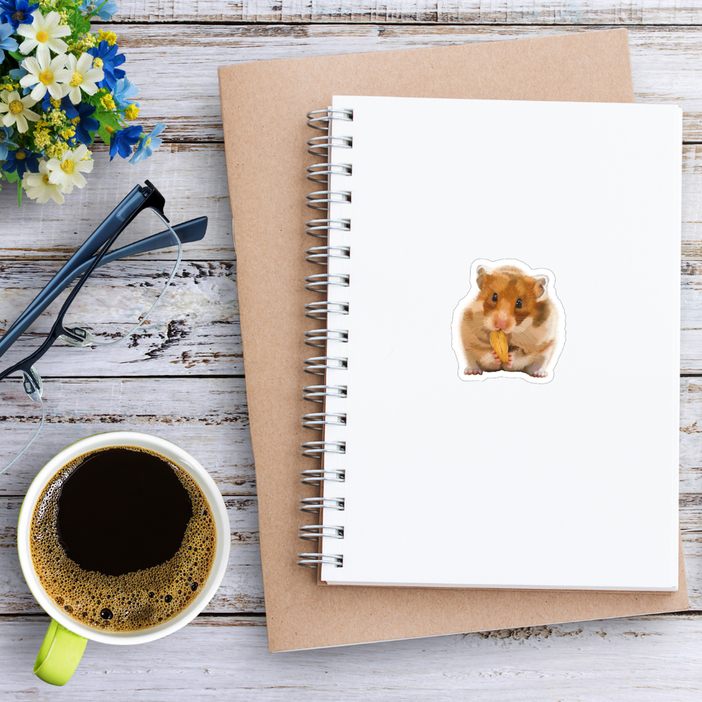 Hamster Nibbling Sticker