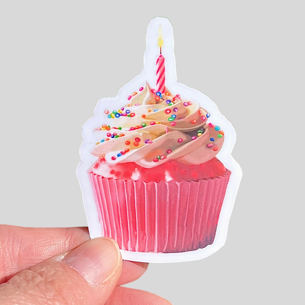 Birthday Cupcake Sticker