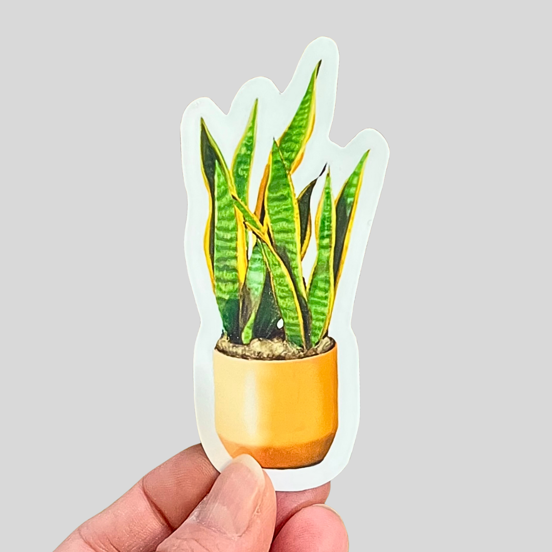 Waterproof Snake Plant Sticker