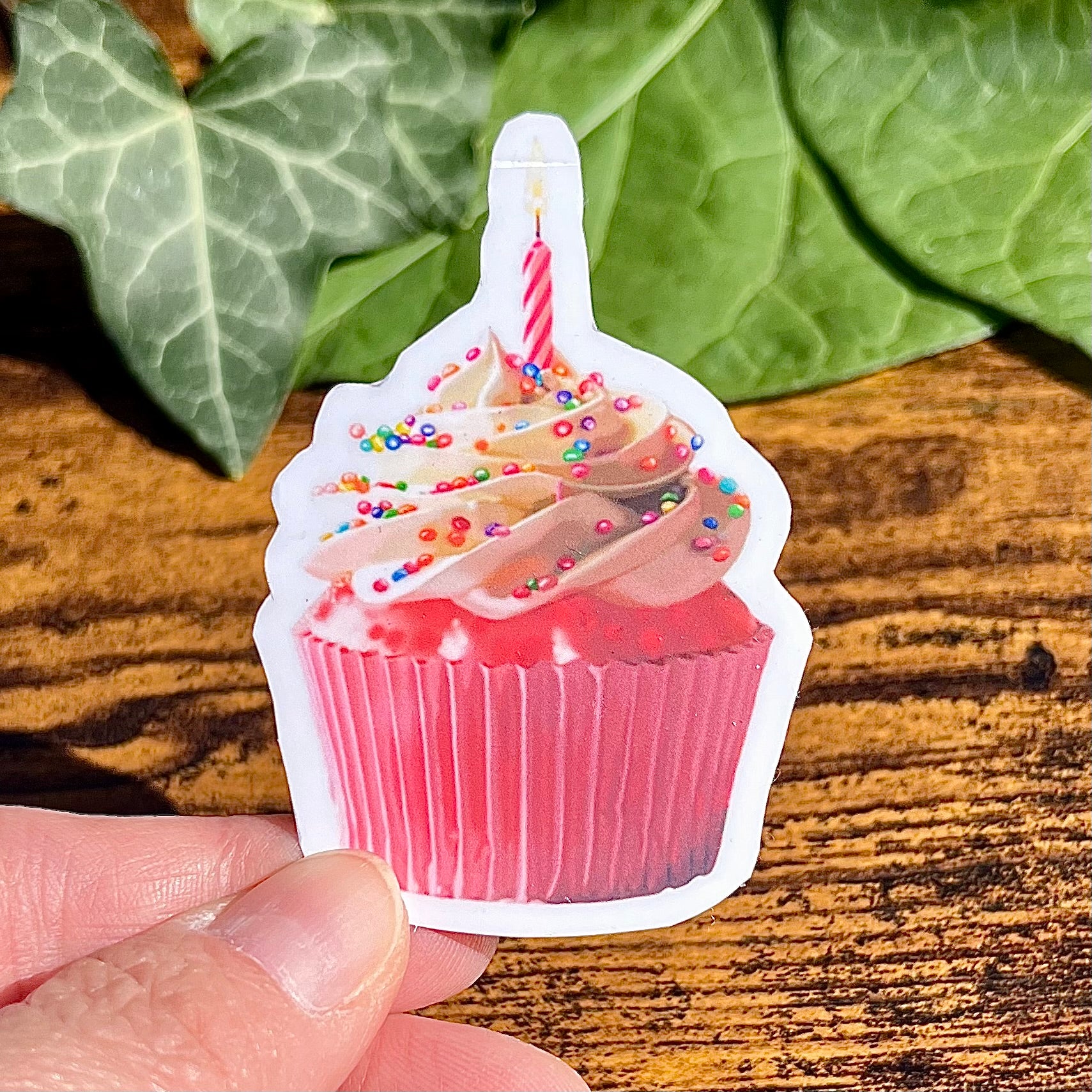 Birthday Cupcake Sticker