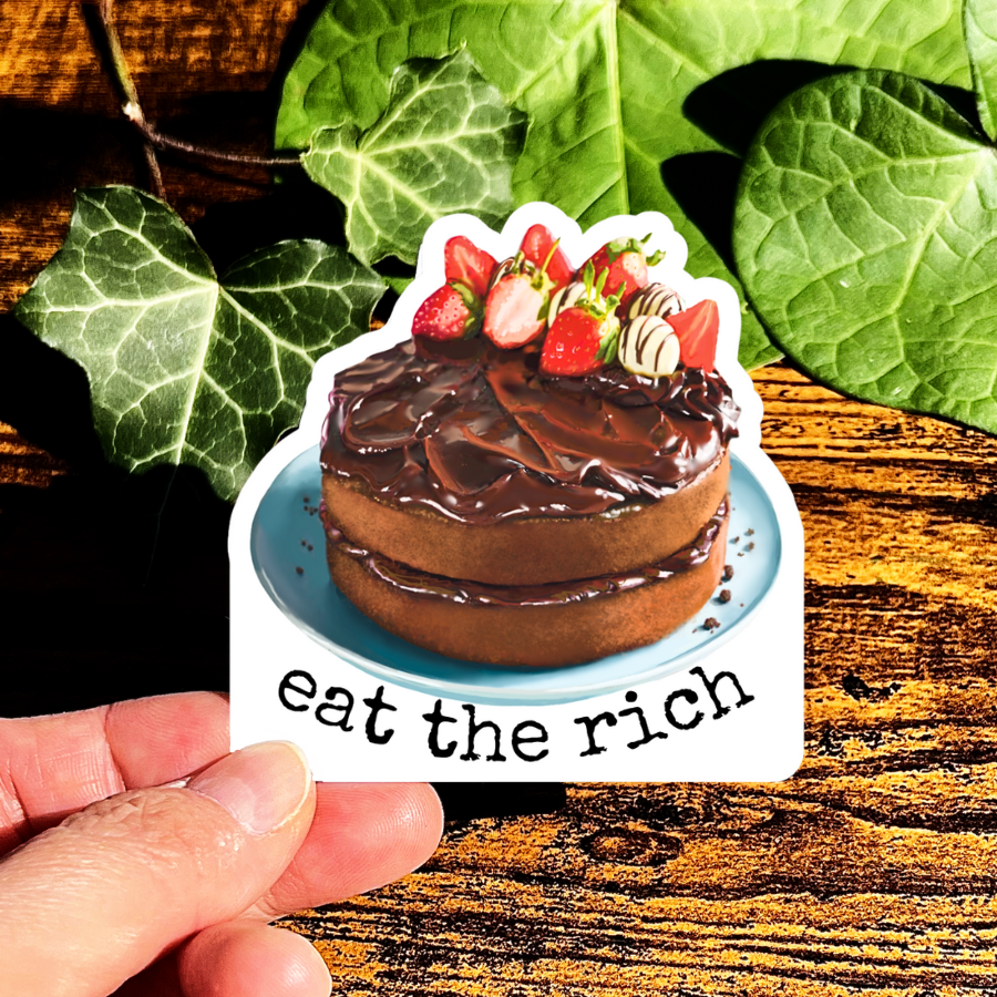 Waterproof Eat the Rich Sticker
