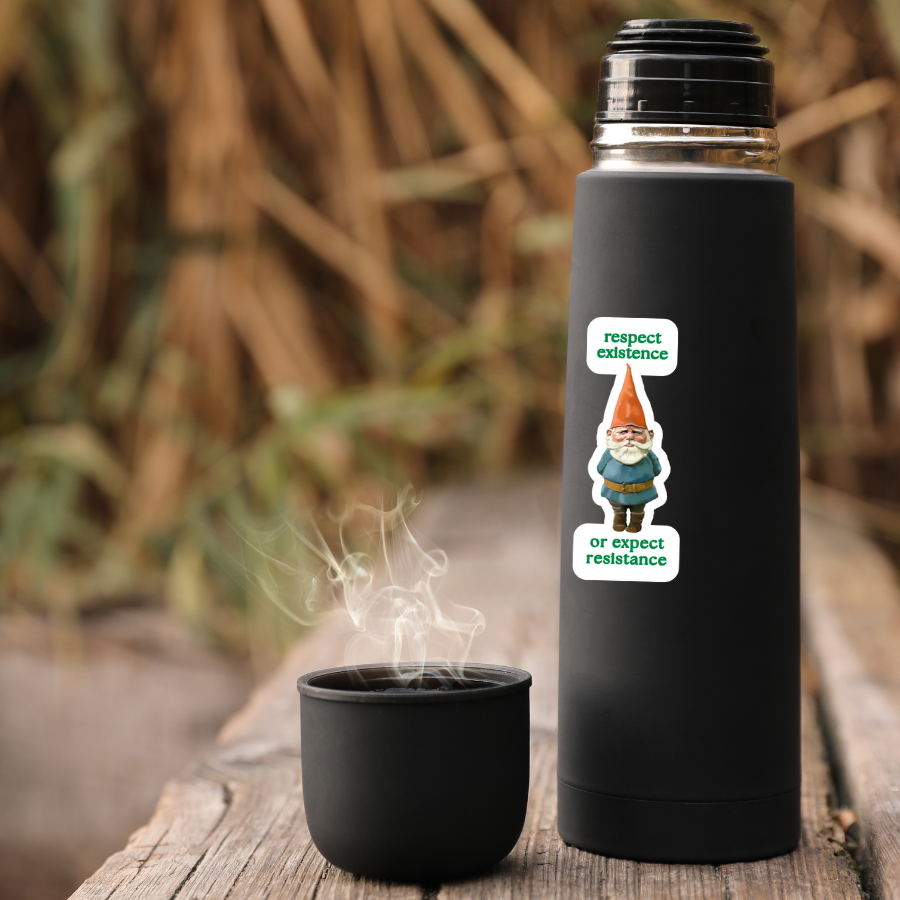 Waterproof Respect Existence Or Expect Resistance Sticker