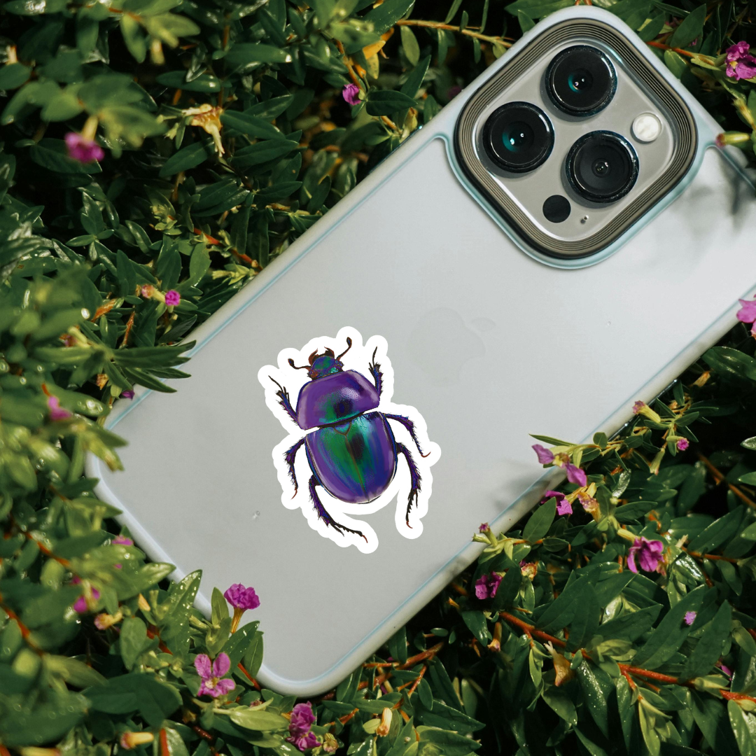 Rose Chafer Beetle Sticker - Waterproof Vinyl Sticker - Original Art Decal