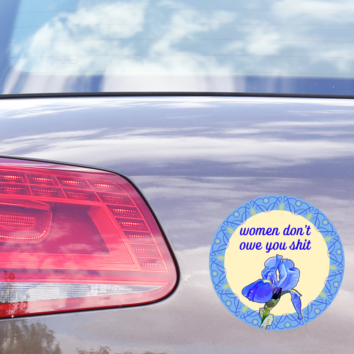 Waterproof Women Don't Owe You Sticker