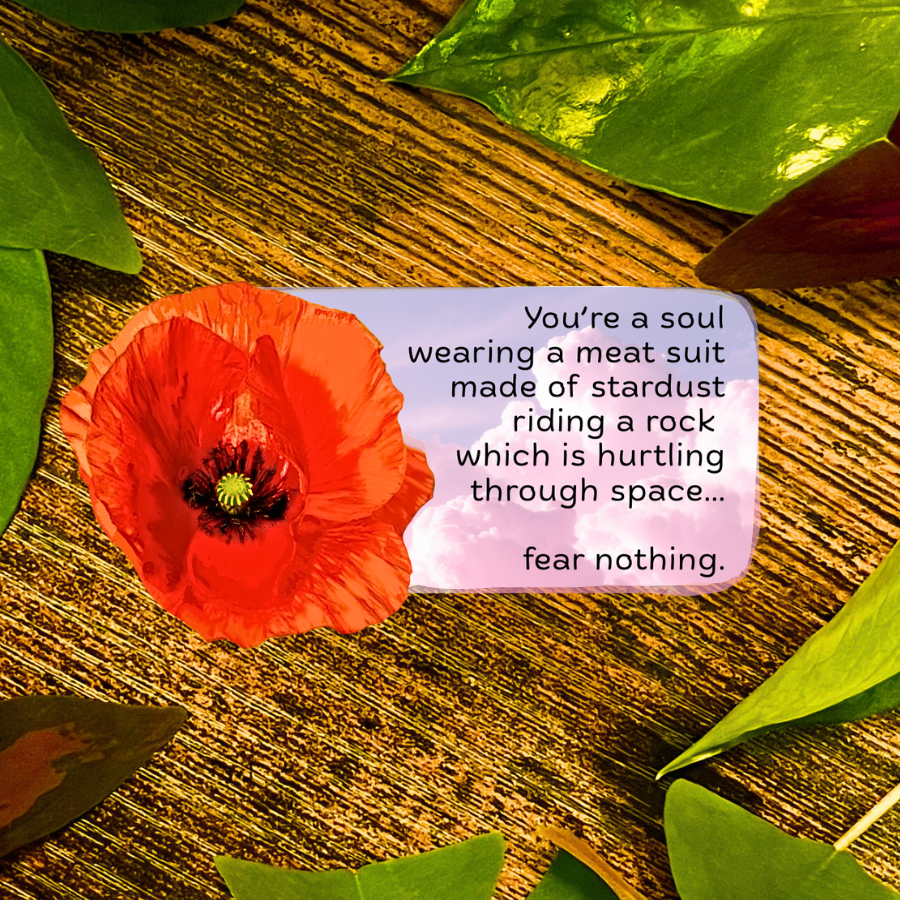 Waterproof You're a Soul Wearing a Meat Suit Sticker