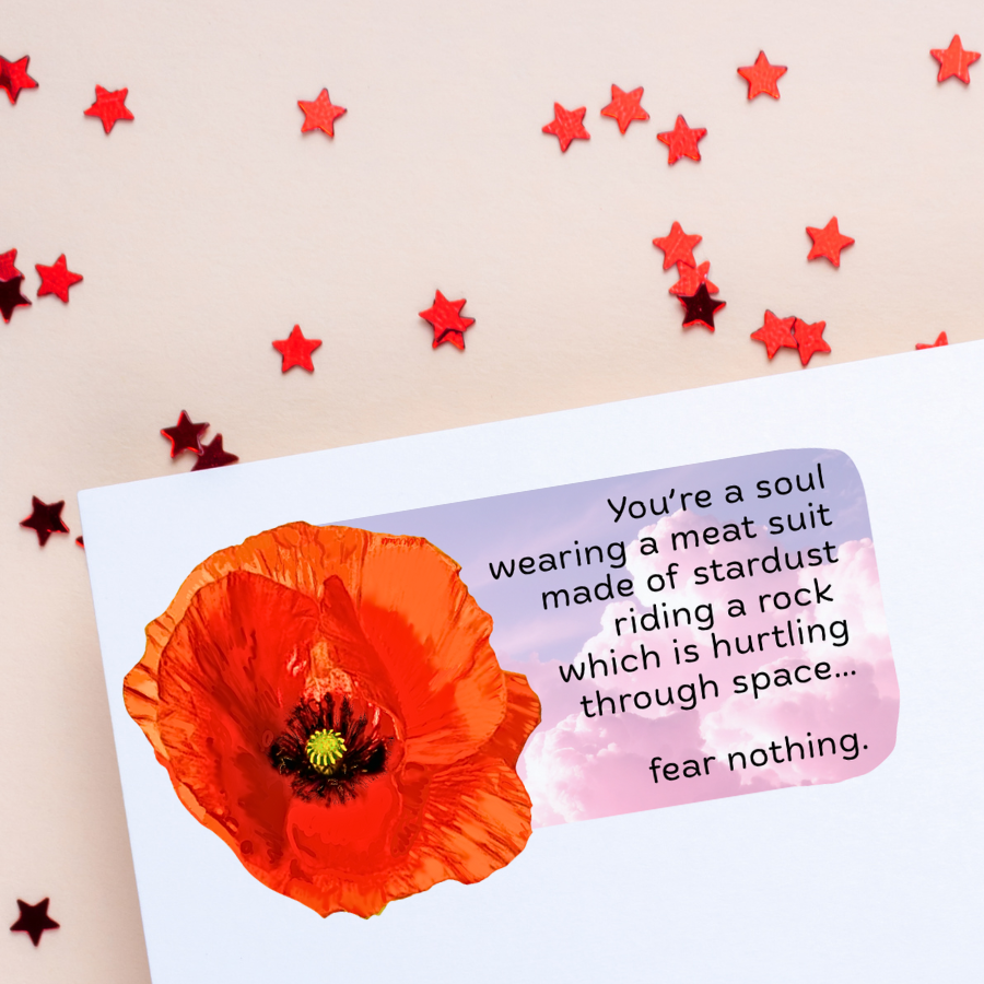 Waterproof You're a Soul Wearing a Meat Suit Sticker