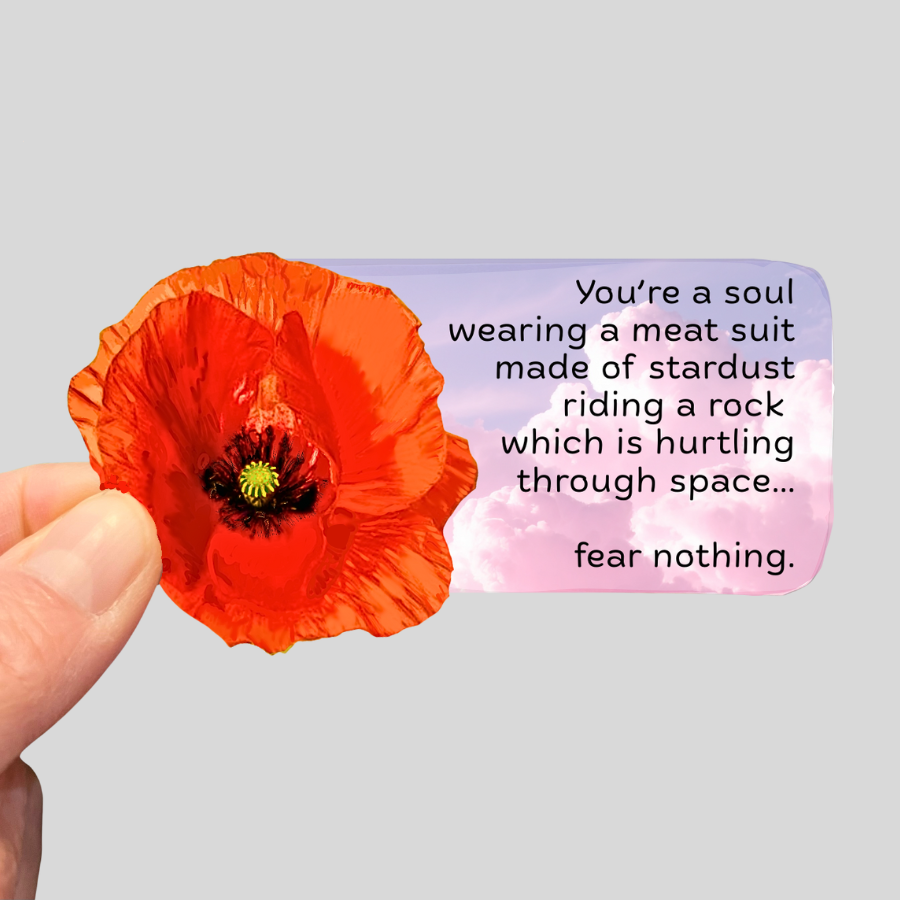 Waterproof You're a Soul Wearing a Meat Suit Sticker