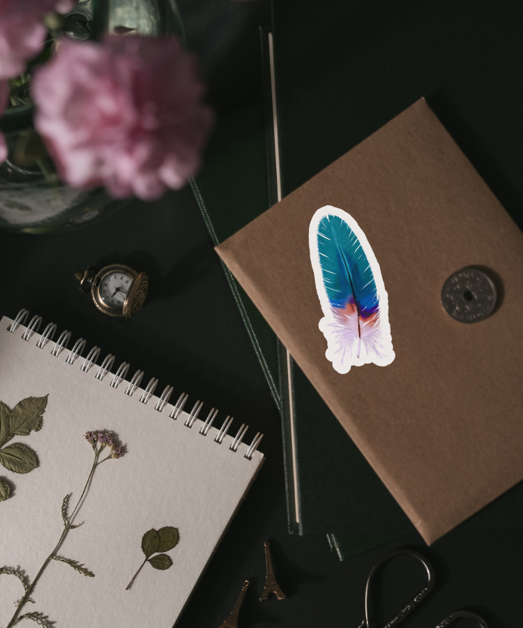 Waterproof Blue Jay Sticker - Waterproof Vinyl Sticker - Original Art Decal